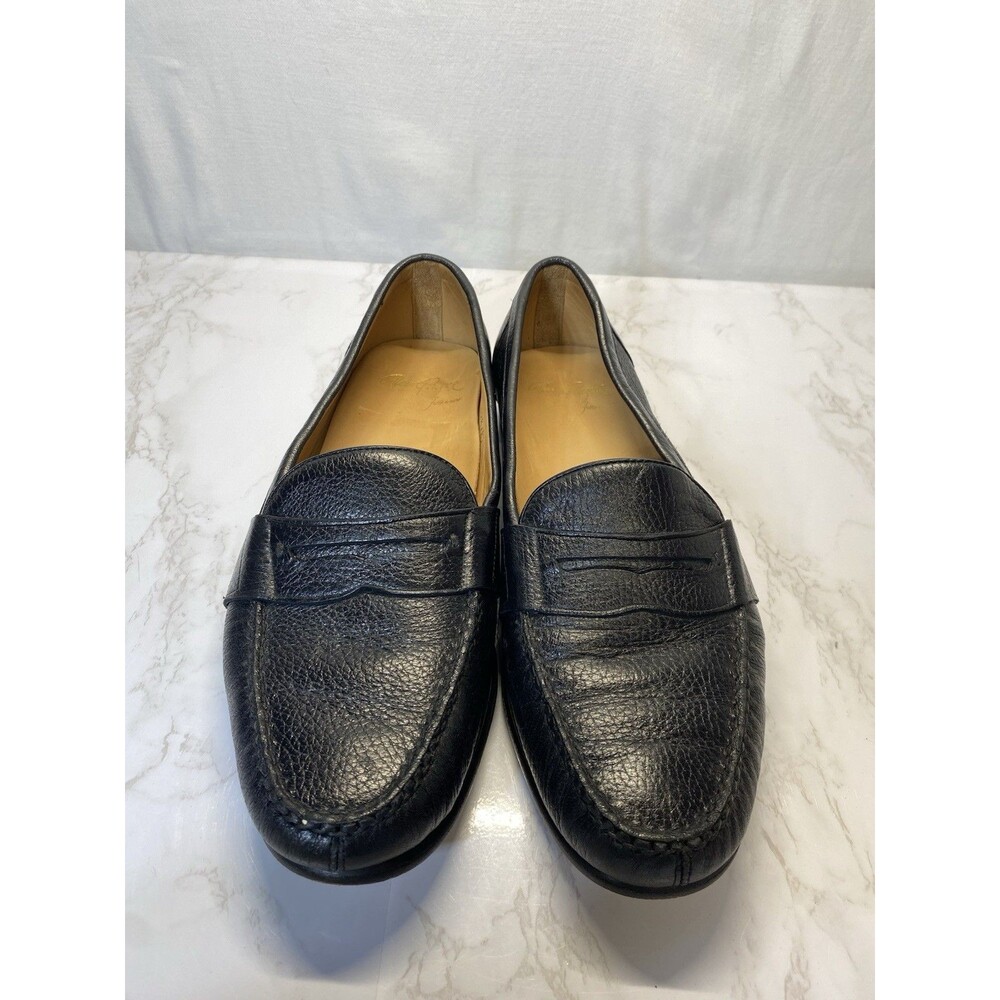 Alan Payne Wellesley Venado Loafer Black Excellent Condition Pebbled Leather 11 - Picture 6 of 7
